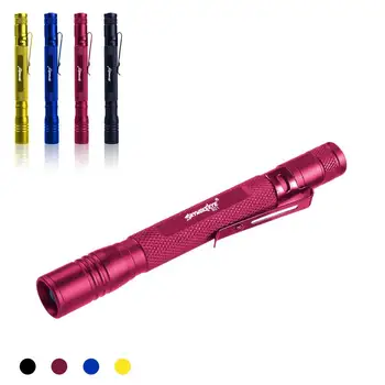 

SkyWolfEye Zoomble Tactical Pen Clip AA 3Modes Flashlight Hand flashlight