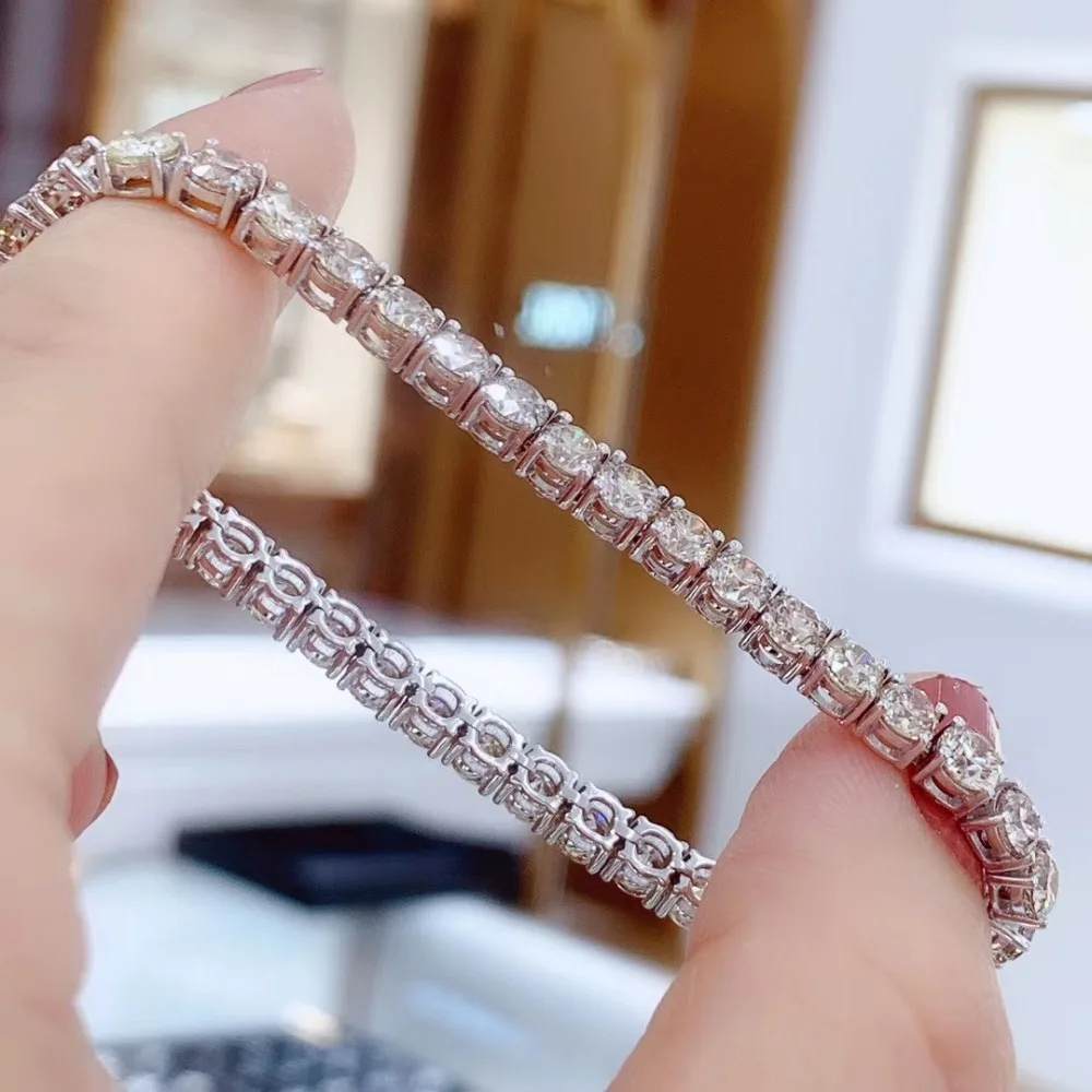 identification-bracelets Size IJ| SI 0.414 cttw Round-Cut-Diamond 18K White Gold 9.75 inches identification-bracelets Size IJ| SI 0.414 cttw Round-Cut-Diamond 18K White Gold 9.75 inches