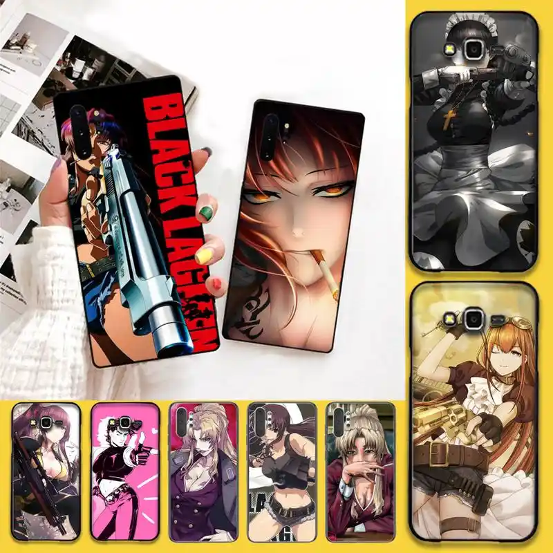 Black Lagoon Anime Newly Arrived Black Cell Phone Case For Samsung Note 7 8 9 10 Pro Galaxy J7 J8 J6 Plus 18 Prime Aliexpress