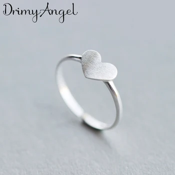 

Trendy Fashion 925 Sterling Silver Love Heart Rings For Women Engagement Statement Finger Ring anillos