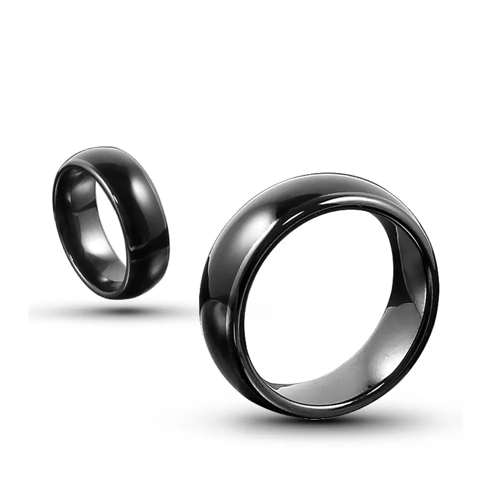 

15pcs/lots RFID 13.56MHZ UID chip Black Ceramics Smart Finger Ring Wear for Men or Women