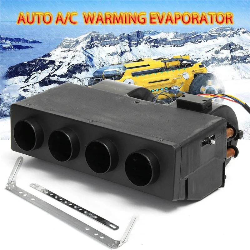 

12V Car Heater Car Truck Bus Heater Mist Eliminator Under Dash heating the cab A/C WARMING EVAPORATOR For Trucks Boats Bus