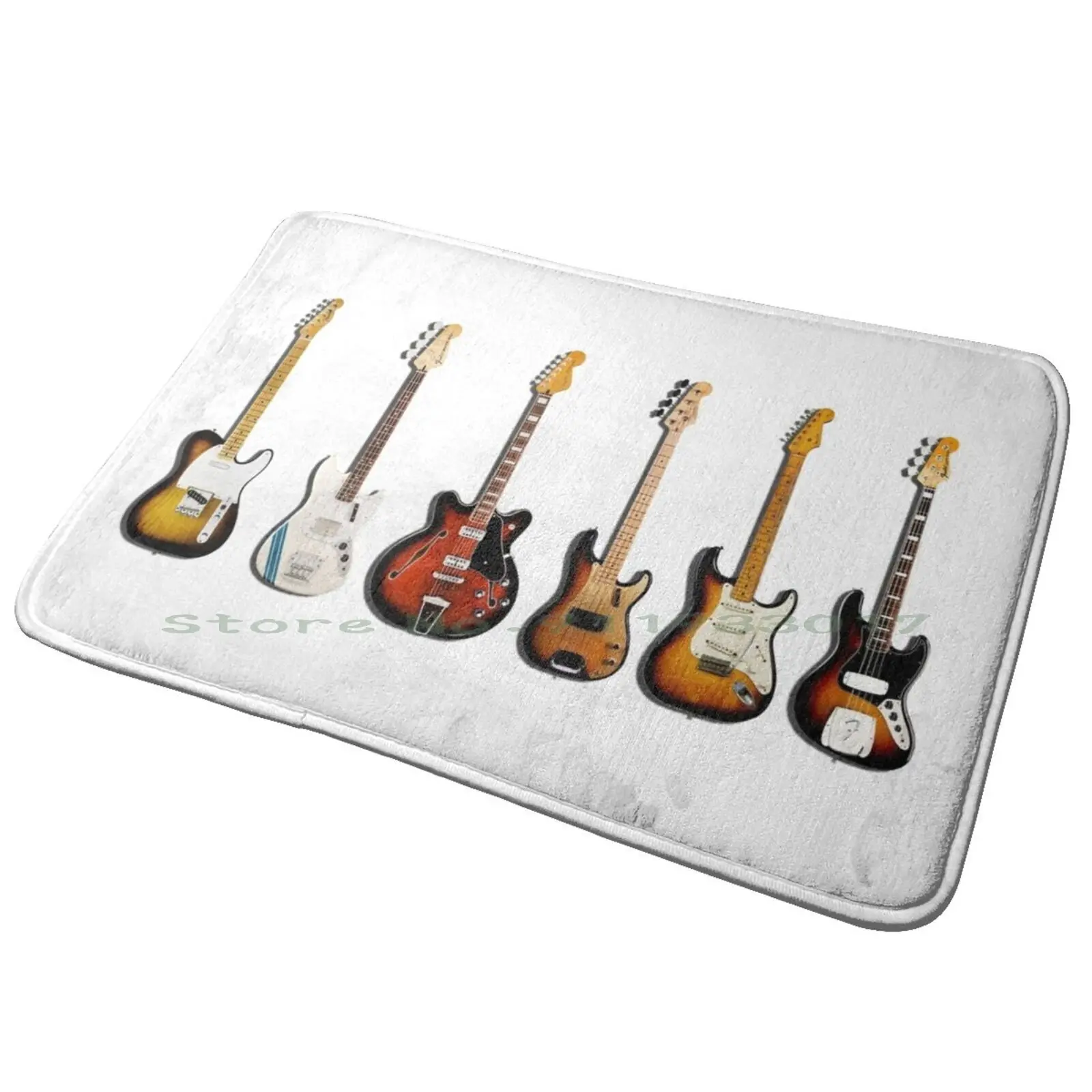 The Classic Guitar Collection Tappetino Da Bagno Tappetino Da Bagno Tappeto Stratocaster Telecaster Basso Di Precisione Basso Jazz