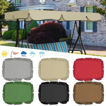 

Summer Garden Canopy Swings Courtyard Outdoor Swing Chair Hammock Summer Waterproof Roof Canopy Replacement Swing Chair Awning