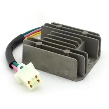

Universal 4 Wire Full Wave Black Motorcycle Regulator Rectifier 12V DC Bike Quad