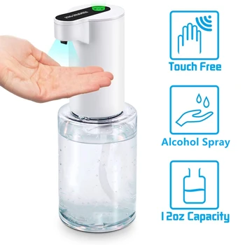 

LBER Automatic Alcohol Dispenser Touchless Spray Machine Sensor Press Soap Dispenser 350Ml Soap Dispenser Suitable for Home