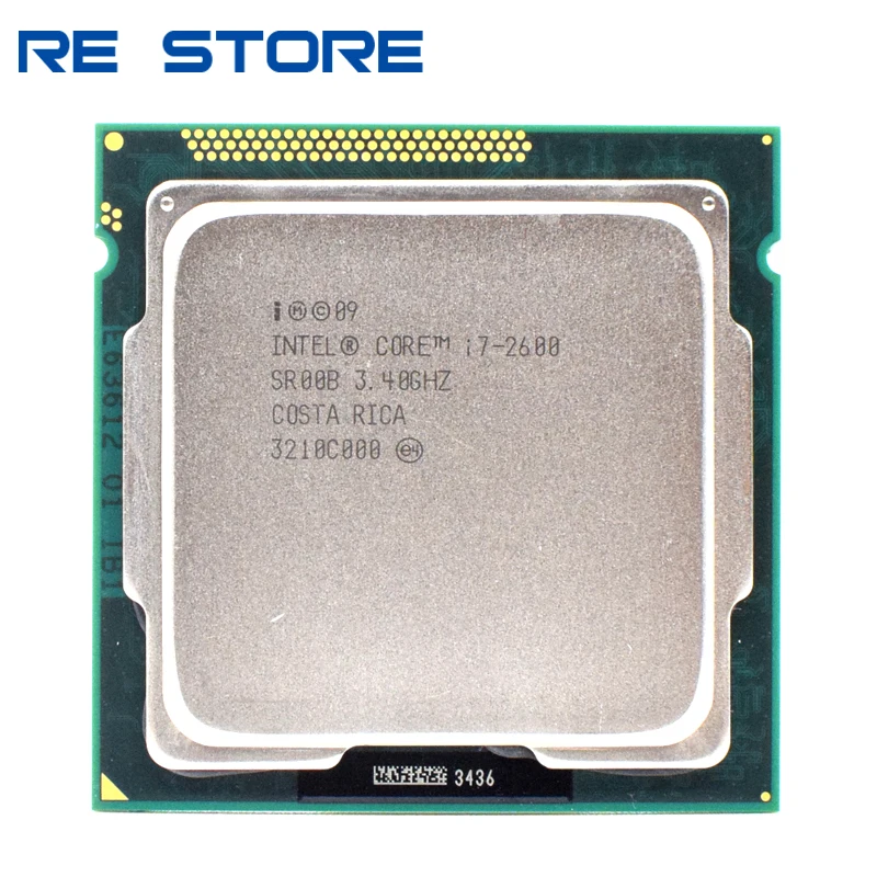 Процессор Intel Core i7 2600 3 4 ГГц четырехъядерный 8 Мб 5 ГТ/с SR00B LGA 1155|core processor|quad core