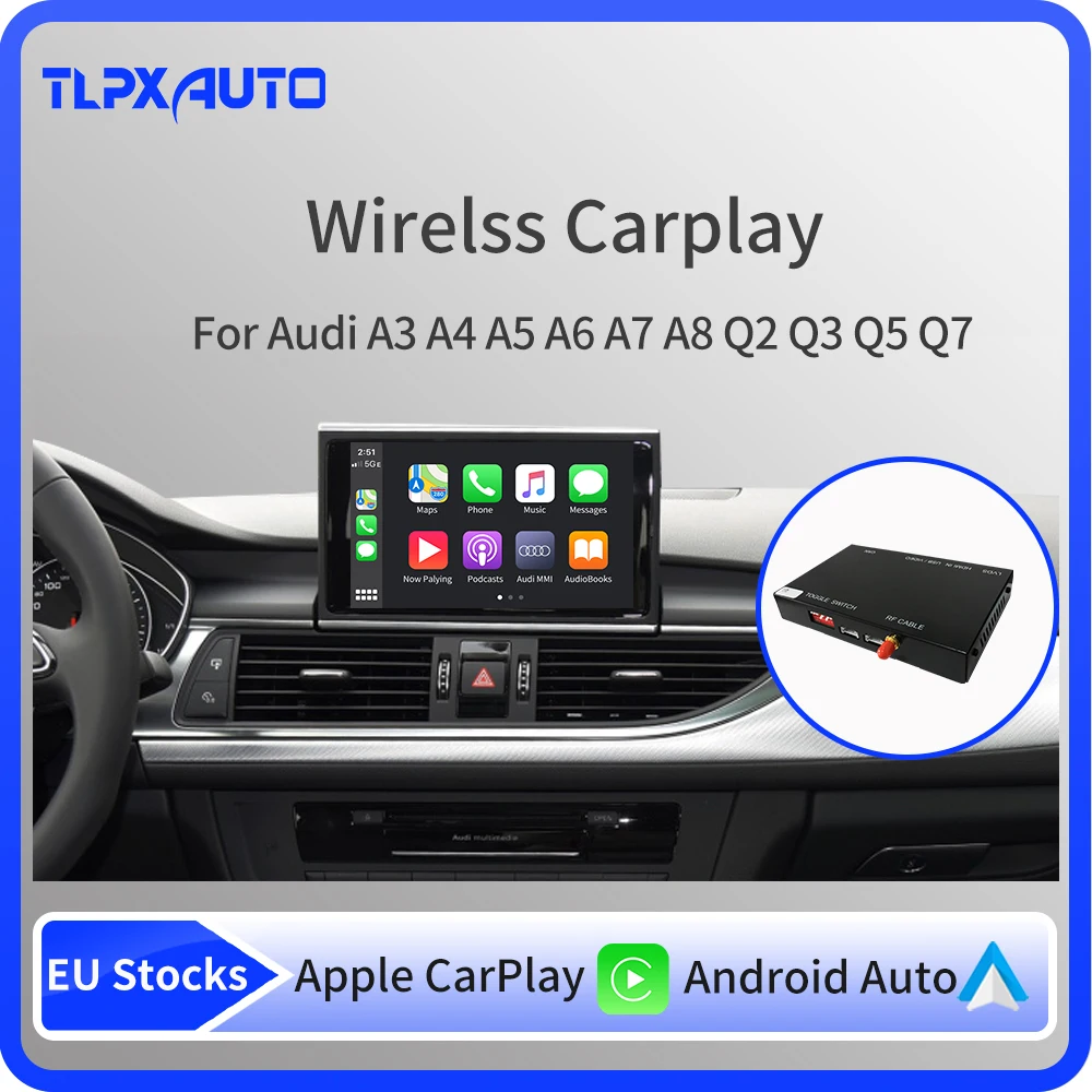 Беспроводной автоматический модуль Apple Carplay Android для Audi B9 A5/S5/A4/A3 A6 A7 A8 Q2 Q3 Q5 Q7 S5 MMI