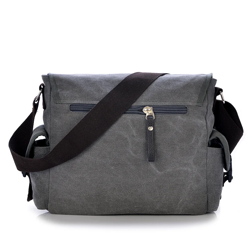 Vintage Canvas Men Messenger Bags Fashion Crossbody Shoulder Bag Male Casual Men Laptop Bag 12 Inch Leisure Handbag Satchel 1079