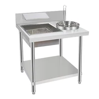 WK-800 Breading Table Commercial Stainless Steel Breading Table Fried Chicken Breading Machine Burger Shop Equipment 1