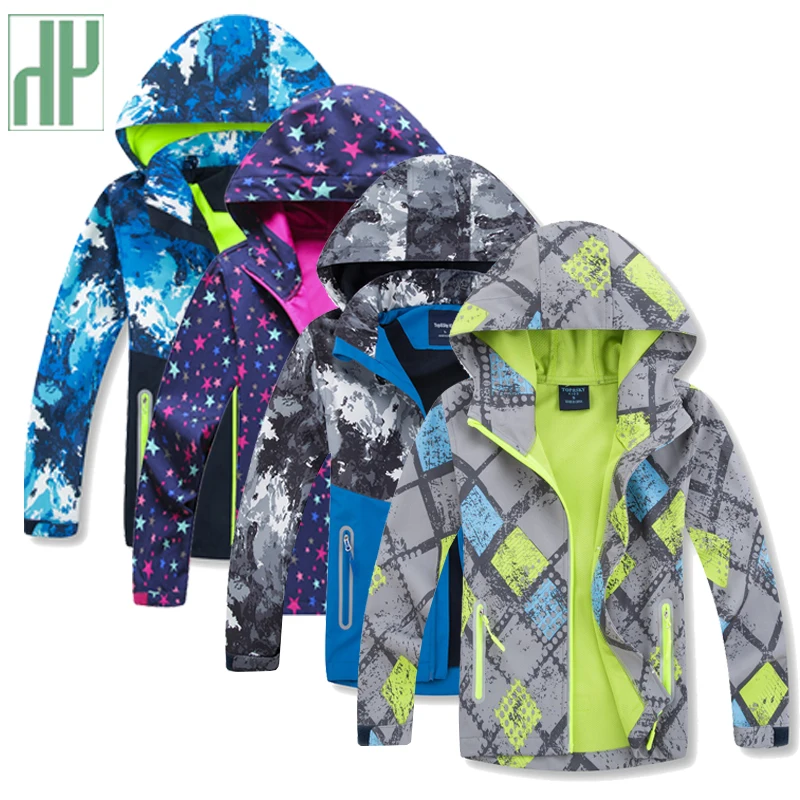 Baratos Chaqueta para niños dinosaurio ropa para niños con capucha cremallera cazadora abrigo estampado para bebés sudaderas a prueba de agua para niñas