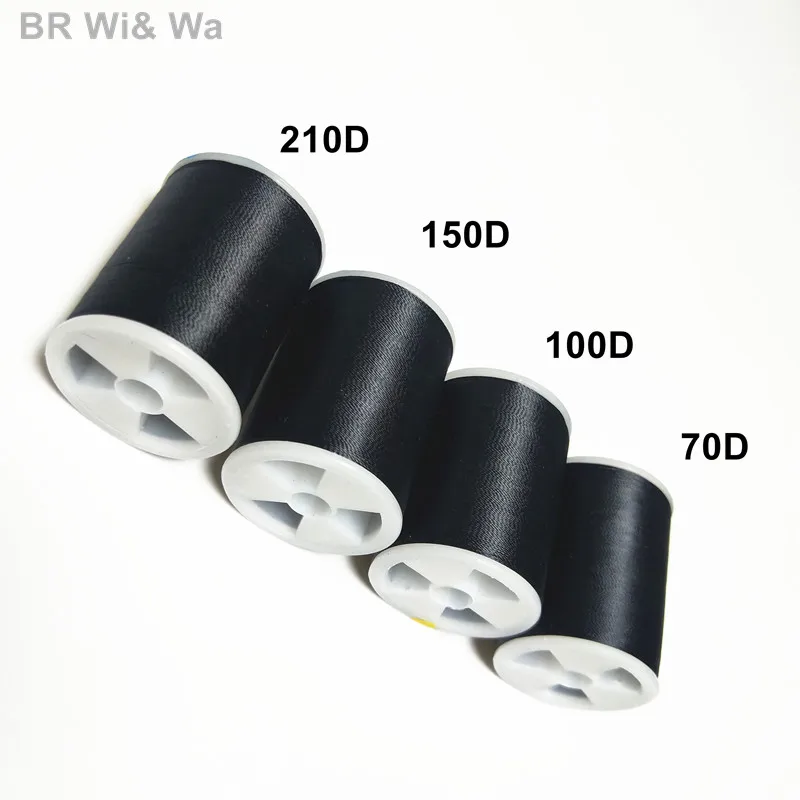

BR Wi&Wa Black strong Nylon Thread 70D/ 100D / 150D / 210D Component DIY Rod Building Accessory
