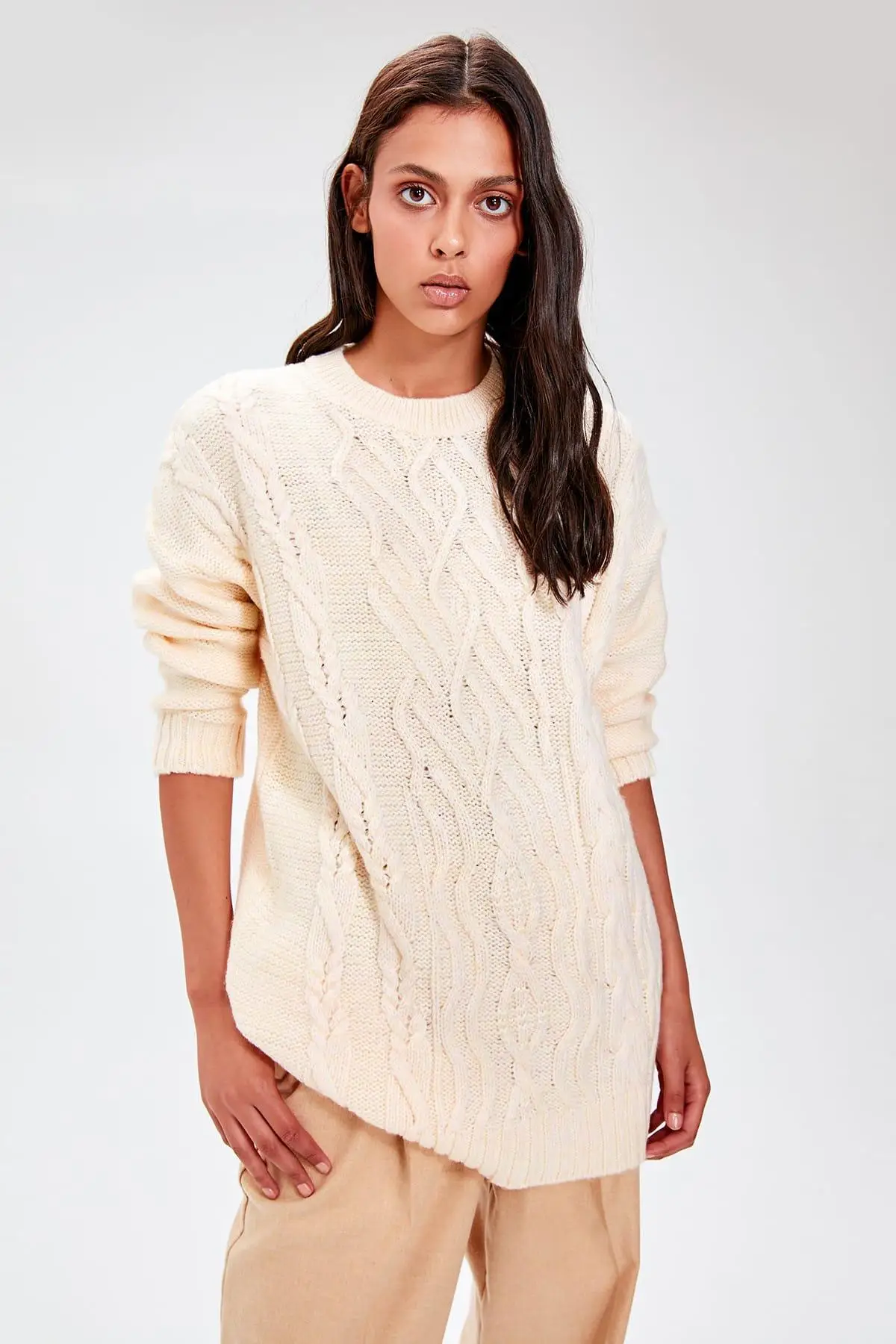 

Trendyol Yellow Bike Collar Sweater Sweater TWOAW20FH0030