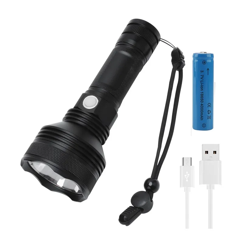 BORUiT C10 светодиодный светильник высокой мощности 2300LM XHP50 фонарь с 3 режимами Перезаряжаемый 18650 фонарь водонепроницаемый велосипедный светильник - Испускаемый цвет: With a 18650 Battery