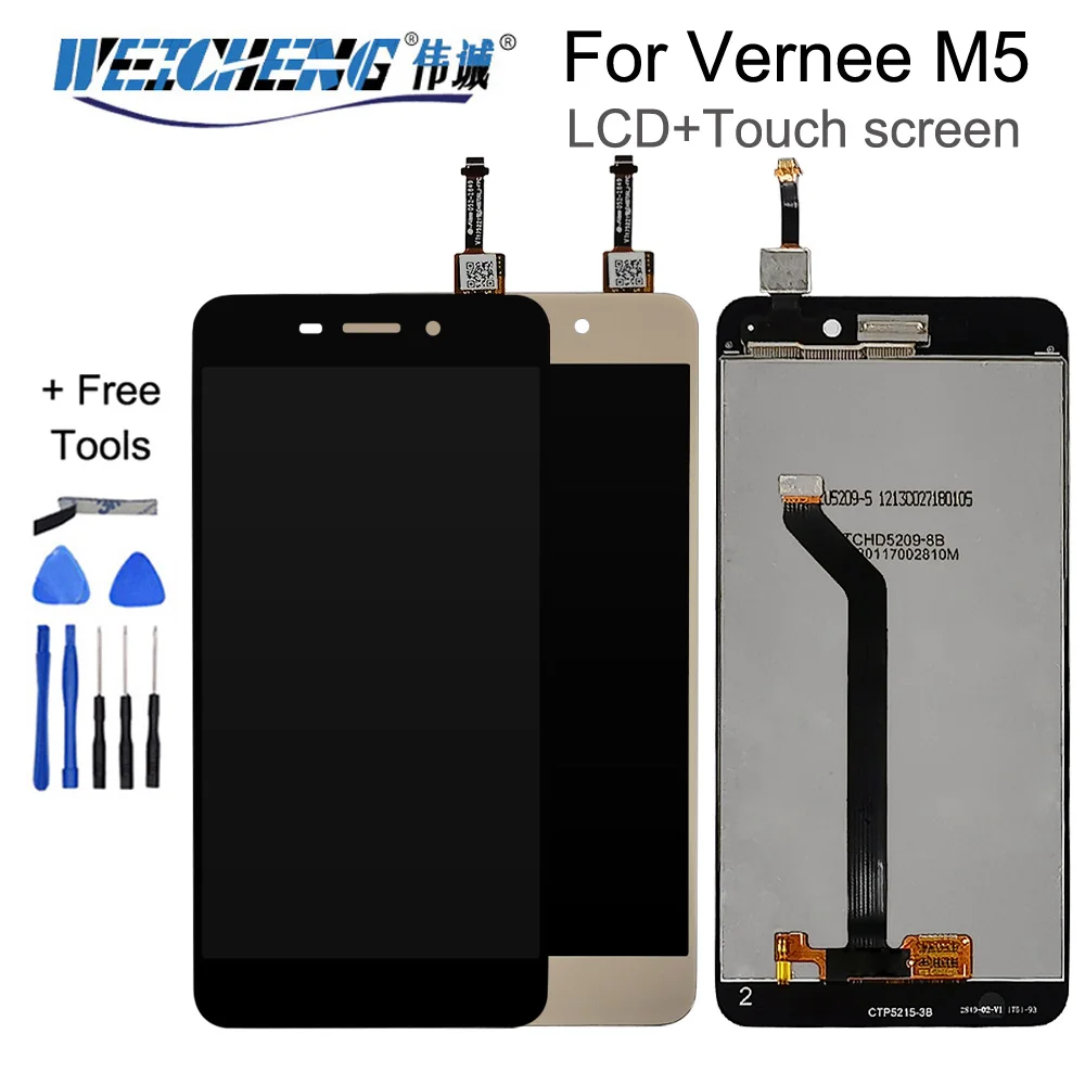 ЖК-дисплей в сборе для Vernee M5 M 5 1280*720 2 дюйма + дигитайзер сенсорного экрана