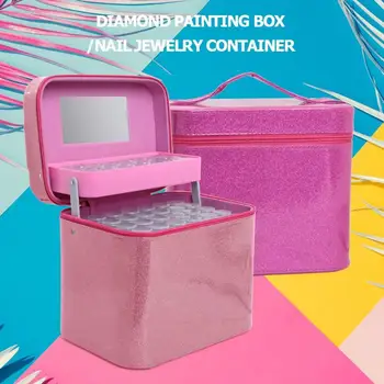 

126 Bottles Diamond Painting Box Container Beads Jewelry Case Storage Organizer Durable Accessories Beads Storage Box for Home