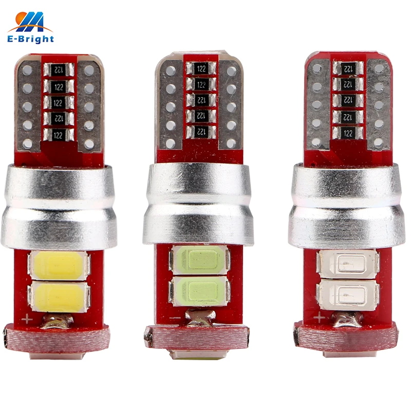 2 шт. T10 W5W 195 168 Canbus 5630 6 SMD Светодиодные Автомобильные лампы без ошибок Can-bus 12VDC