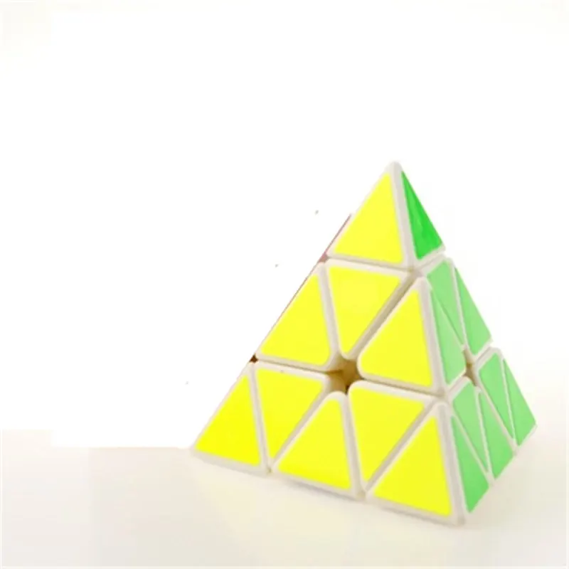 Пирамида Cubo Magico Puzzler Velocidad скоростной куб ручная бесконечная скорость твист подарки мини-пирамида Волшебная Пирамида EE50MF - Цвет: White