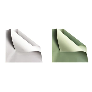 

40Pcs Korean Flowers Paper Packaging Gift Wrapping Neutral Florist Wrapping Paper Flower Bouquet Supplies-Gray & Green