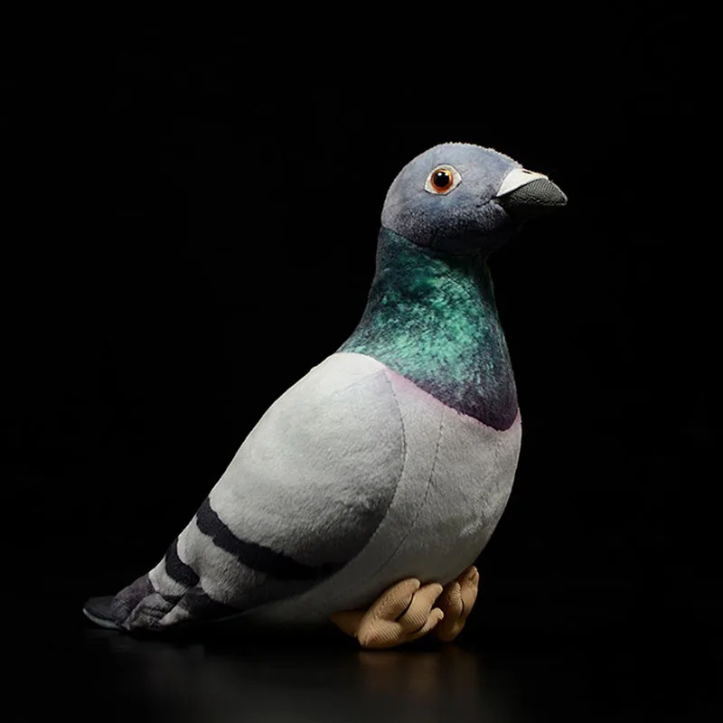 19cmHighRealisticGreyHillPigeonPlushToysSoftLifelikePigeons
