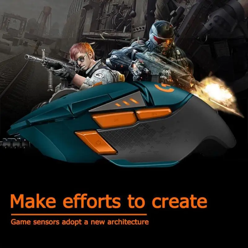 Logitech G502 Hero программируемая игровая мышь RGM 16000 dpi геймерская проводная мышь Компьютерные периферийные аксессуары