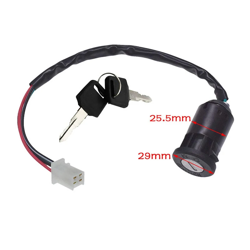 Universal Motorcycle Ignition Switch Key ATV For Honda For Yamaha Kawasaki Universal fit, easy to install