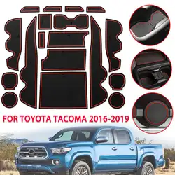 Для Марка Toyota Tacoma Custom Fit чашки двери центральной консоли лайнер аксессуары красная отделка