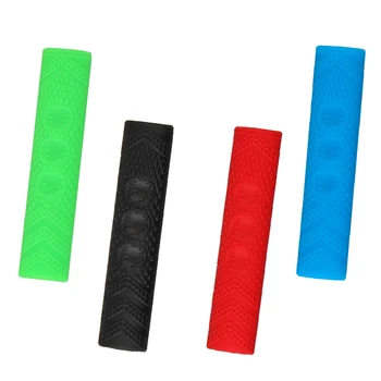 

1 Pair Anti-Slip Handlebar Grips, Bicycle MTB BMX Road Mountain Bike Soft Silicone Handlebar End Grips, Easy to Install - 4 Colo