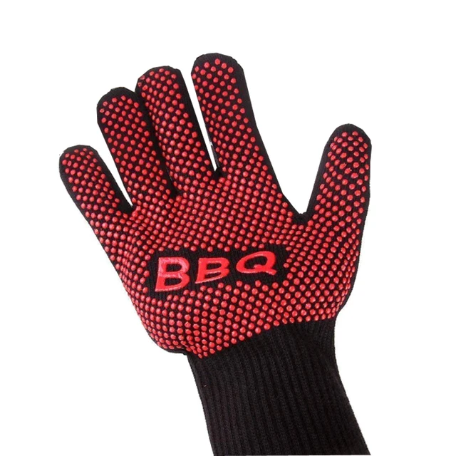 BBQ Gloves High Temperature Resistance Oven Mitts 500 800 Degrees
