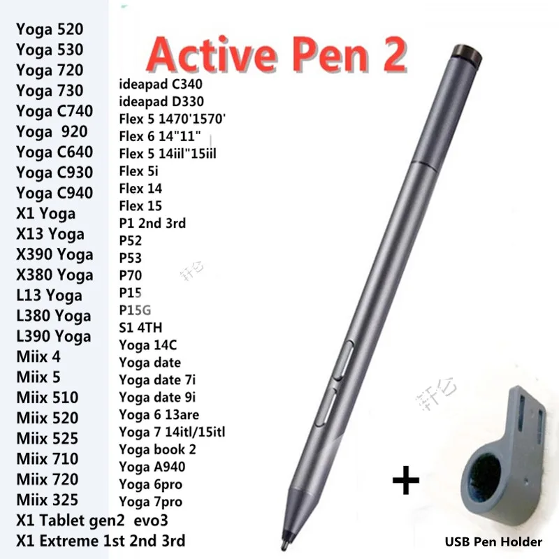 Стилус 2 в 1 для Lenovo Yoga Miix ideapad гибкий Bluetooth 4096 сенсорный | Компьютеры и офис