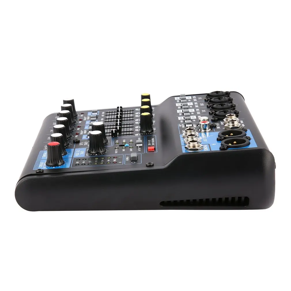 8 Channel DJ Mixer Audio Professional Power Mixing