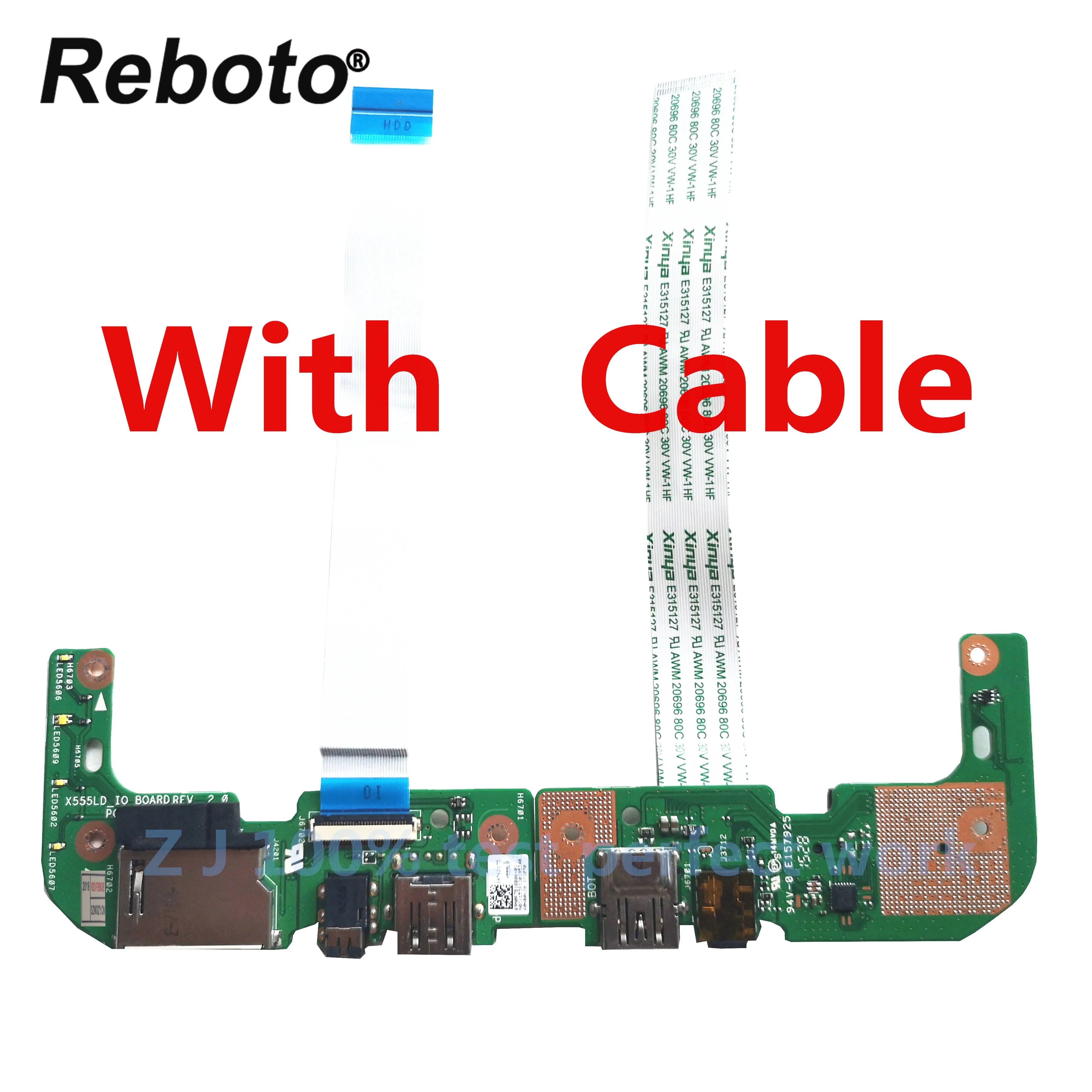 Reboto Original For ASUS X555 X555L X555LD X555LD_IO USB AUDIO CARD READER BOARD REV:2.0 MB 100% Tested Fast Ship