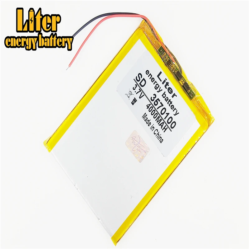3570100 3.7V 4000mah Lithium polymer Battery with Board For 7 inch