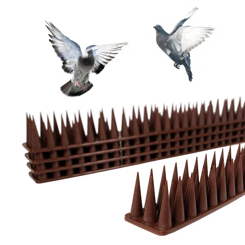 2020 New Plastic Bird and Pigeon Spikes Anti Bird Anti Pigeon Spike for Get Rid of Pigeons and Scare Birds Pest Control