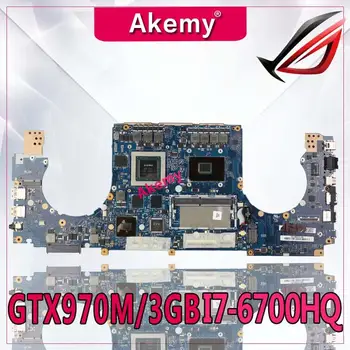شراءAkemy GTX970M/3GB GL502VT اللوحة الأم 8G RAM I7-6700HQ لشركة آسوس GL502 GL502V GL502VT اللوحة الأم اختبار اللوحة الأم 100% OK