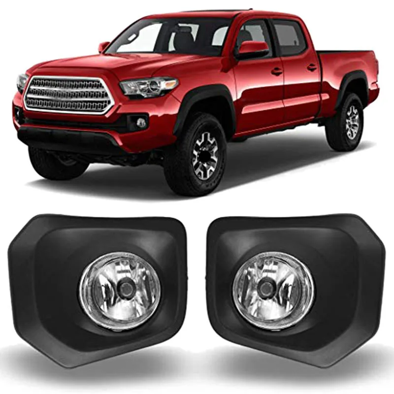 Для Toyota Tacoma- светодиодный Противотуманные фары прозрачные линзы бампер лампа+ проводка+ переключатель комплект