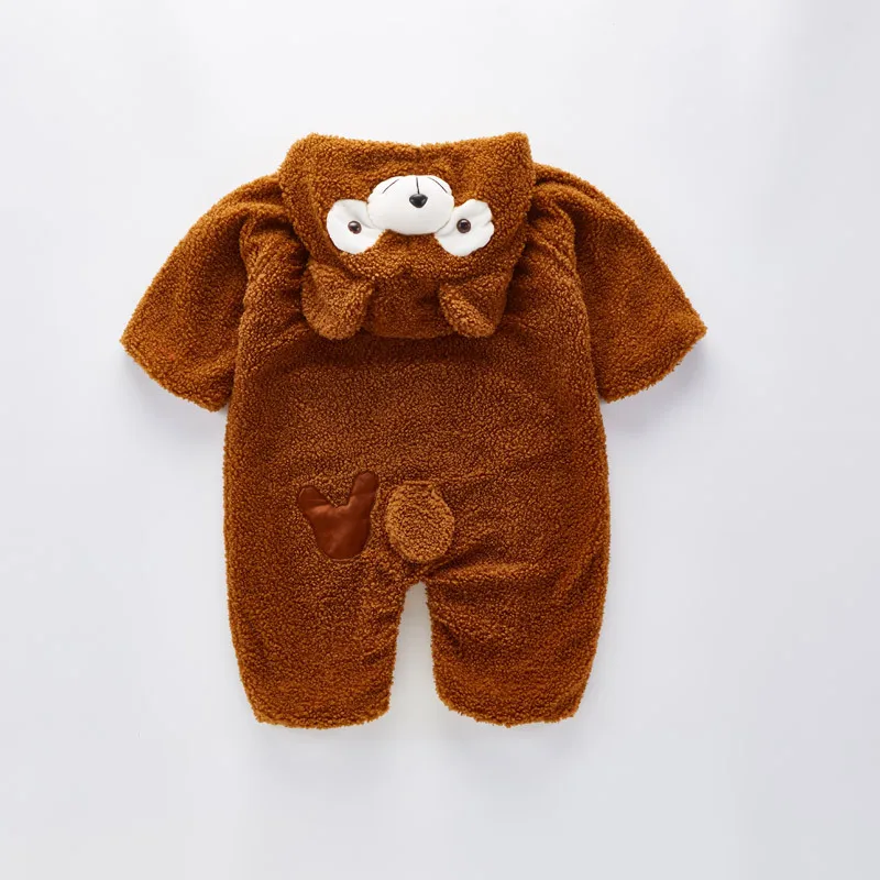 brown baby bear onesie