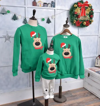 C3319 Fleeces Цветная Одинаковая одежда для всей семьи; Рождественский свитер для мамы, ребенка, мужчины, женщины, ребенка; пуловер; флисовый теплый рождественский джемпер - Цвет: C3319 Fleeces