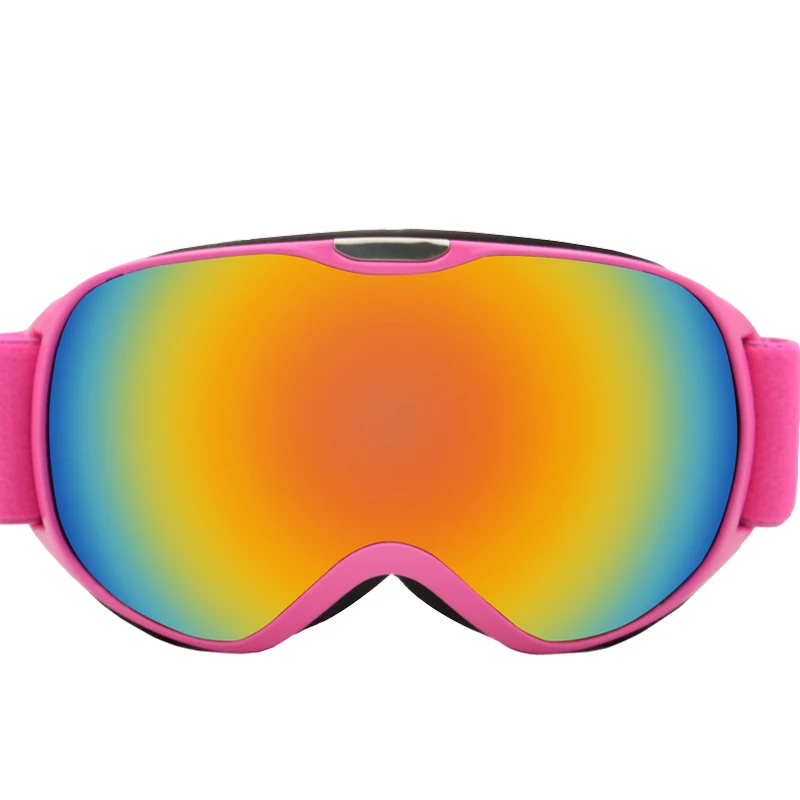pink Anlorr новые детские лыжные очки сферические двойные противотуманные альпинистские лобовое стекло подростковые зимние защитные очки для занятий спортом на улице - Цвет: pink
