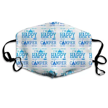 

Garde Art Studio Face Mask Comfy & Funny Fashion Dust-Proof Masks, Happy Camper Protective & Warm Windproof Mouth Mask for
