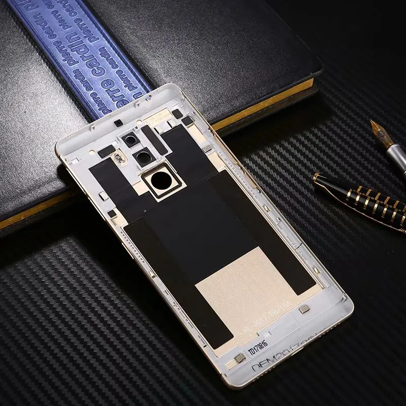 K8Plus чехол на заднюю крышку для Lenovo K8 плюс металлическая задняя дверь ремонт батарея чехол+ стекло камеры