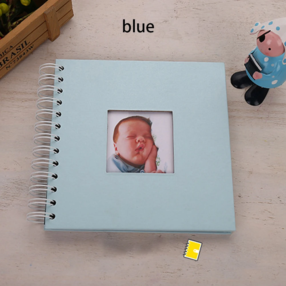 DIY бумажный фотоальбом для детской фотосъемки, скрапбукинг, альбом для детей с памятью, Крафт, фотоальбомы, Подарок на годовщину, 40 страниц