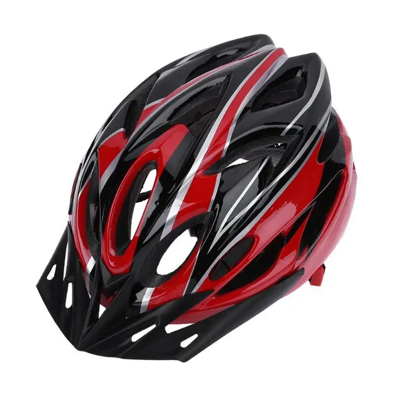 ROSWHEEL велосипедный шлем 18 отверстий EPS+ PC цельный литой MTB Горный Дорожный велосипедный безопасный шлем для женщин и мужчин - Цвет: Красный