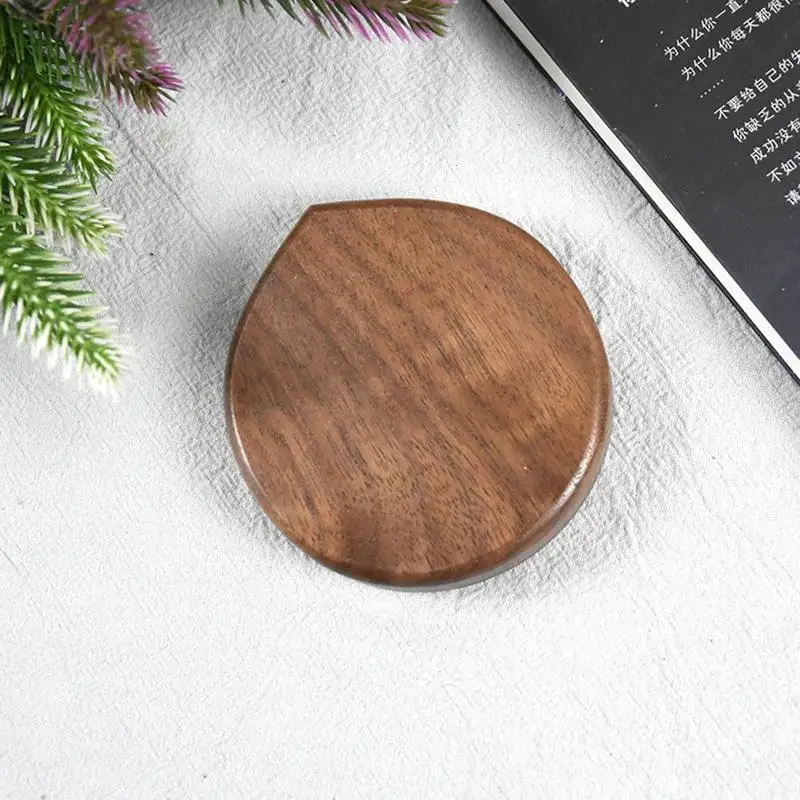 Новое зеркало из Натурального Орехового Дерева деревянное ручное портативное