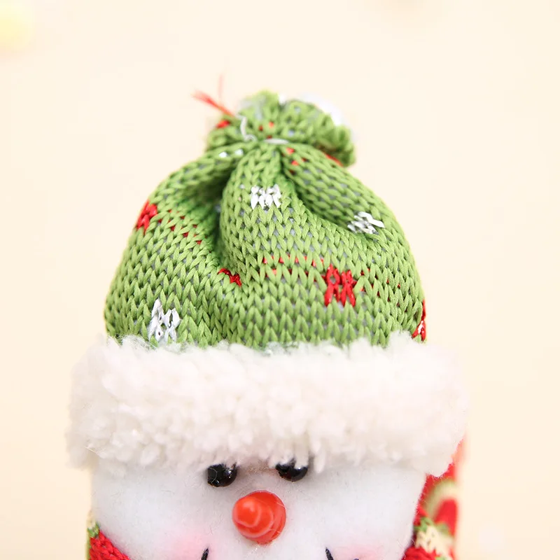 Kids Baby Christmas Style Candy Gift Container Cartoon Snowman Elk Santa Claus Shape Non-woven fabric Plastic Material Container