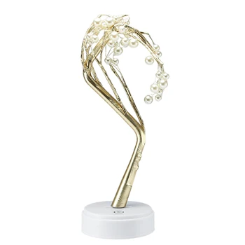 

LED Copper Wire Tree Shape Night With Press Sensor Switch Decoration Battery USB Led Table Lamp Table Light