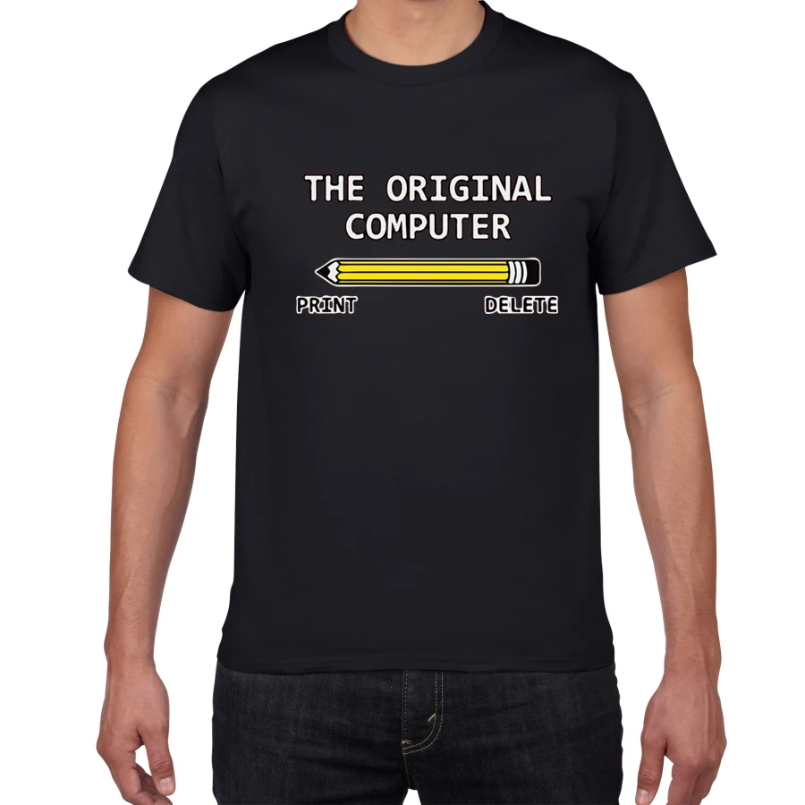 

The Original Computer Geek Nerd Tee Sarcastic Adult Humor Very Funny T Shirt men geek cotton summer tshirt men loose streetwear