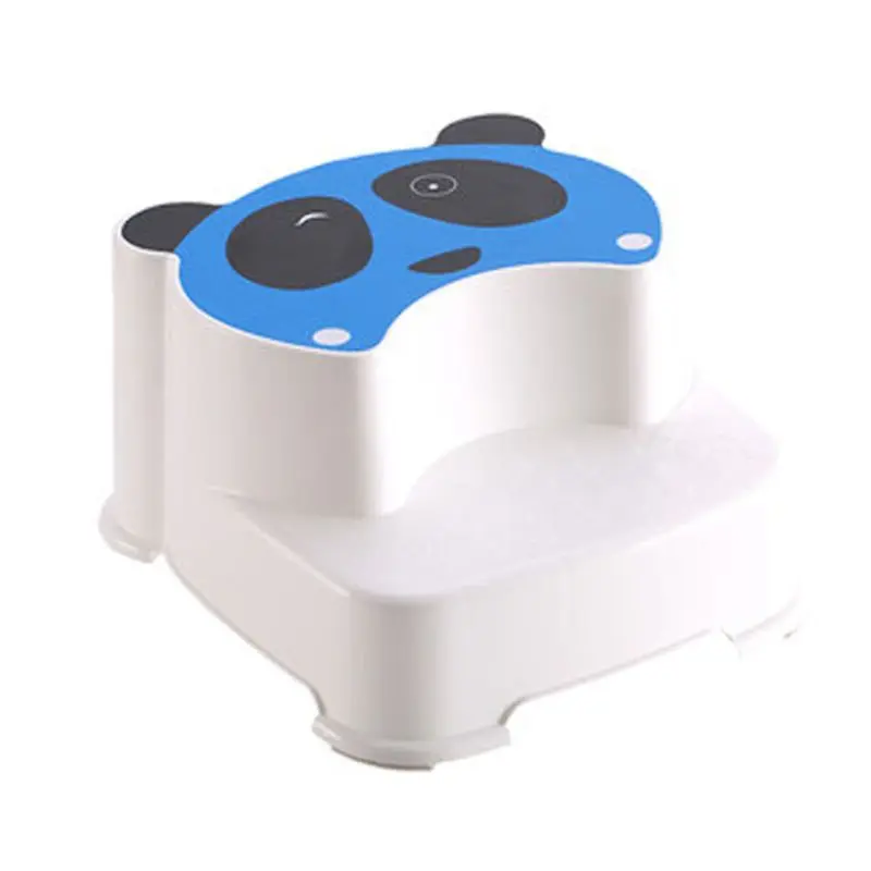 Baby Double-layer Step Stool Children Boys Girls Bathroom Anti-Slip Footstool P31B