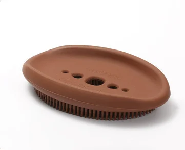 H48 Oval Brown HOMETREE, 1 шт., силиконовые коробки для мыла, домашняя кухонная губка, держатель для мыла, щетка, дренаж для мыла, тарелка, аксессуары для ванной комнаты, H48 - Цвет: H48 Oval Brown
