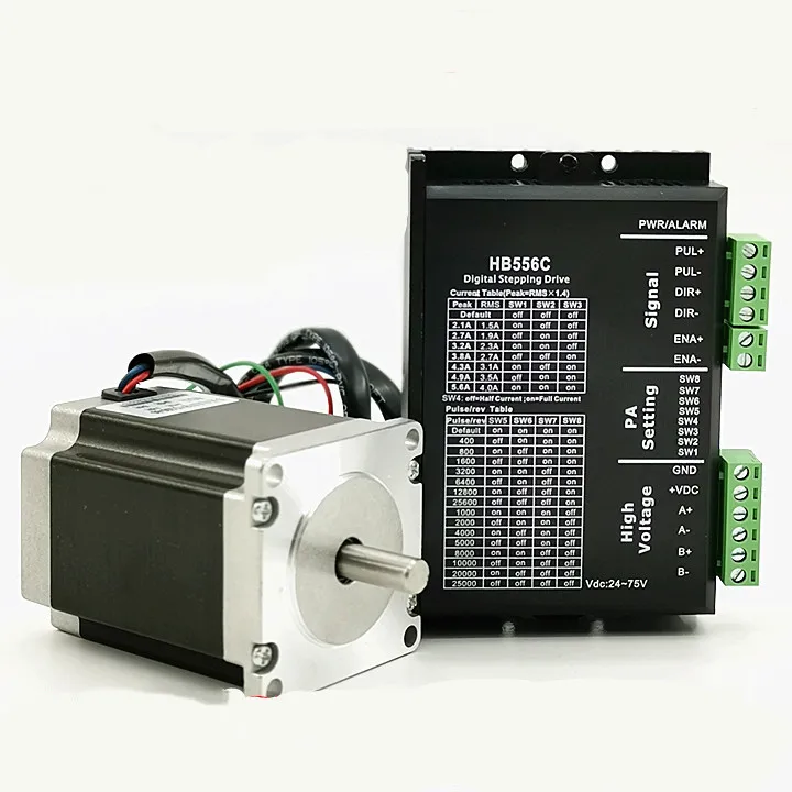 Nema 23 шаговый двигатель 1N. m/1.8N.m/2N. m/2.8N.m 57YG250+ Цифровой Драйвер HB556C